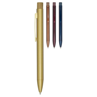 Beatriz Recycled Brass Ballpoint Pen – Blue Ink
