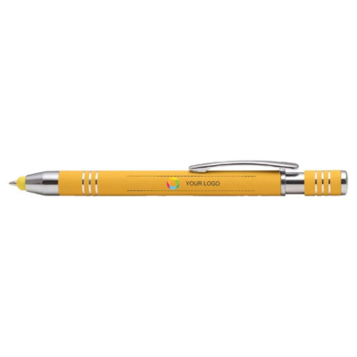 Soft Touch Stylus Tip Pen with Blue Ink