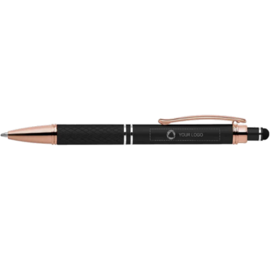 Metal Soft-Touch Diamond Stylus Pen with Black Ink
