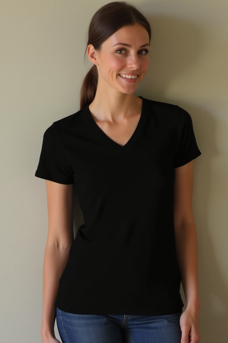 CottoVer® V-Neck Ladies’ T-Shirt